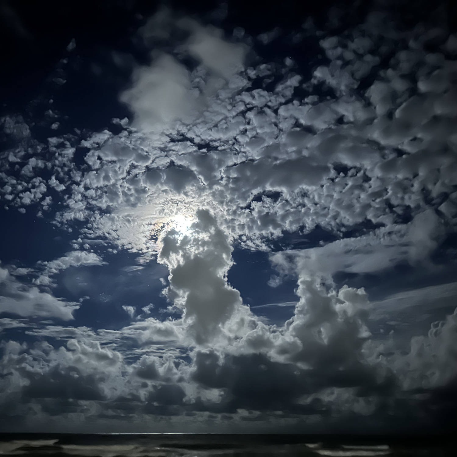 cloud, sky, moon